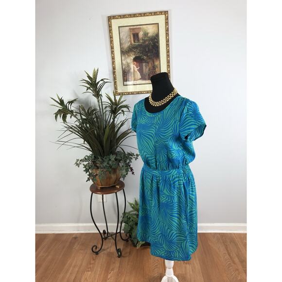 Gap Cutout Dress SM Cap Sleeve Boho Vacation Clueless Preppy Pocket Pullover - Picture 5 of 10